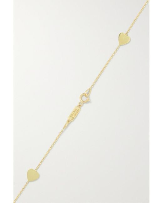 Jennifer Meyer White Heart-By-The-Inch Kette Aus 18 Karat