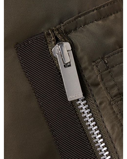 Sacai Brown Shell Bomber Jacket
