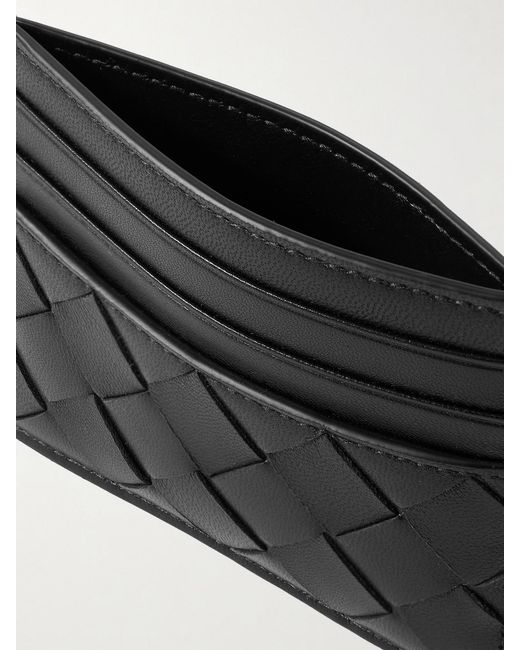 Bottega Veneta Black Intrecciato Leather Cardholder