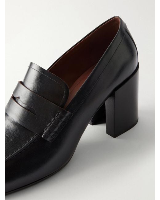 Dries Van Noten Black Leather Pumps