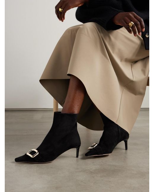 Bottines En Daim Viv' Canard 55 Roger Vivier en coloris Black