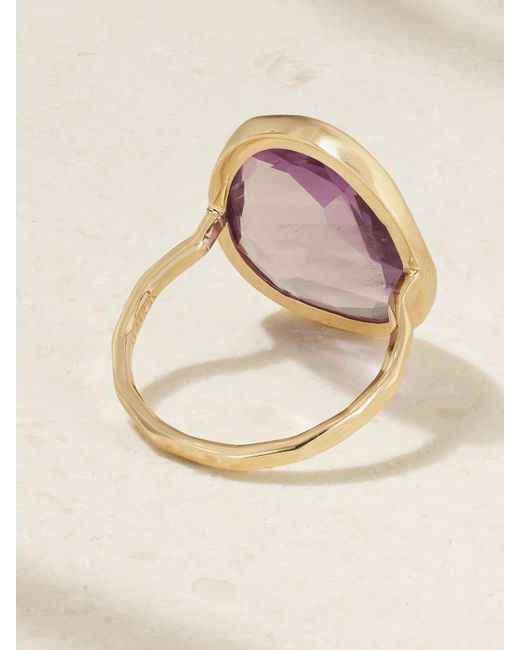 Melissa Joy Manning Pink 14-Karat Recycled Amethyst Ring