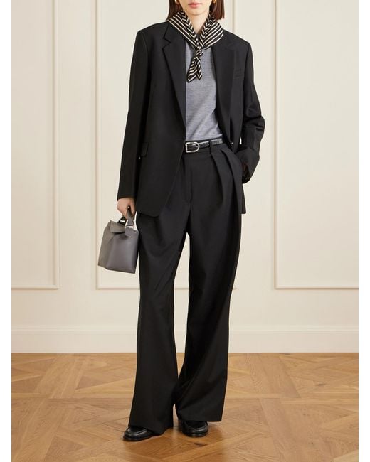 Allude Gray Wool Sweater