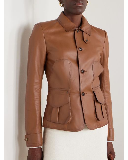 Ralph Lauren Brown Naylor Leather Jacket