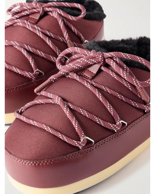 Moon Boot Red Evx Shell Ankle Boots