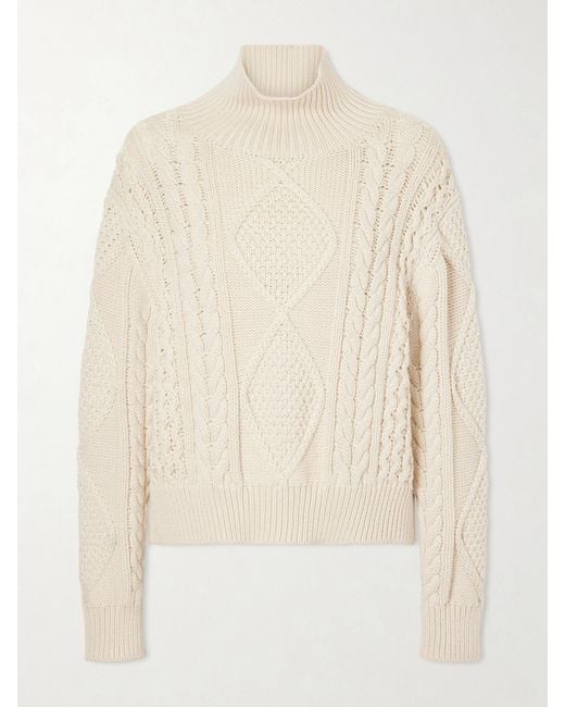 Nili Lotan Natural Kimmi Knitted Cotton And Cashmere-Blend Sweater