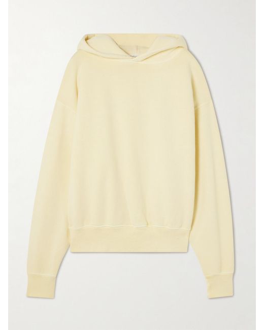 SLVRLAKE Denim Natural Cinch Cotton-Jersey Hoodie