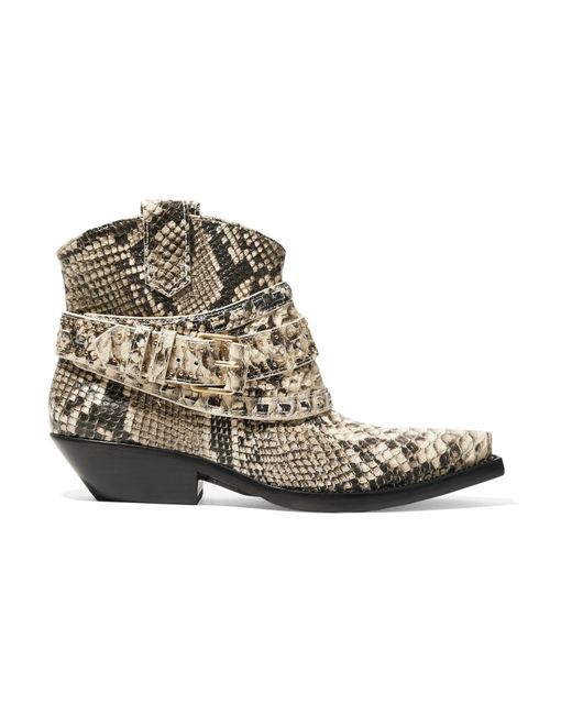 Zimmermann snakeskin best sale boots