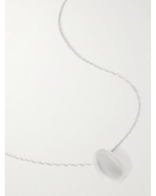 Sophie Buhai White Tiny Egg Kette Aus
