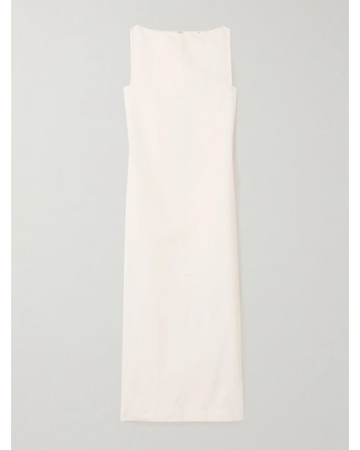 Robe Midi En Popeline De Coton Martay Khaite en coloris White