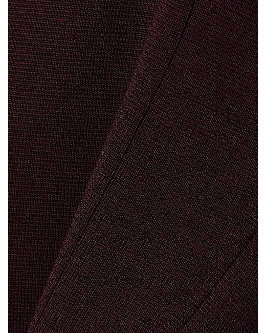Khaite Purple Toto Stretch-Knit Halterneck Bodysuit