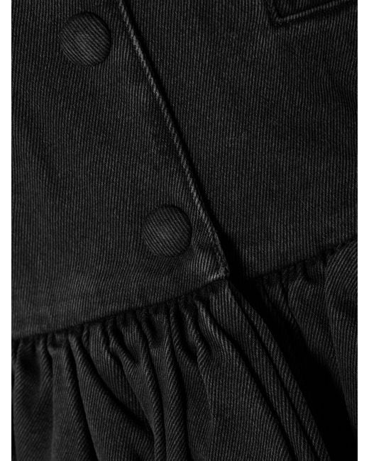 LIBEROWE Black Jeansjacke Mit Schößchen