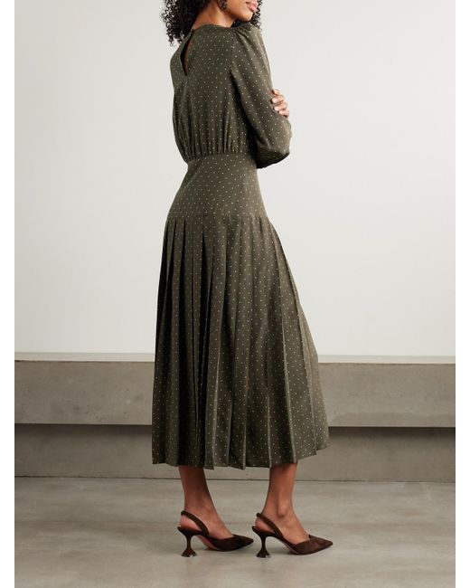 alessandra rich green dress Silk Mini Dress