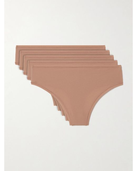 Skims Natural Fits Everybody Set Of Five Thongs