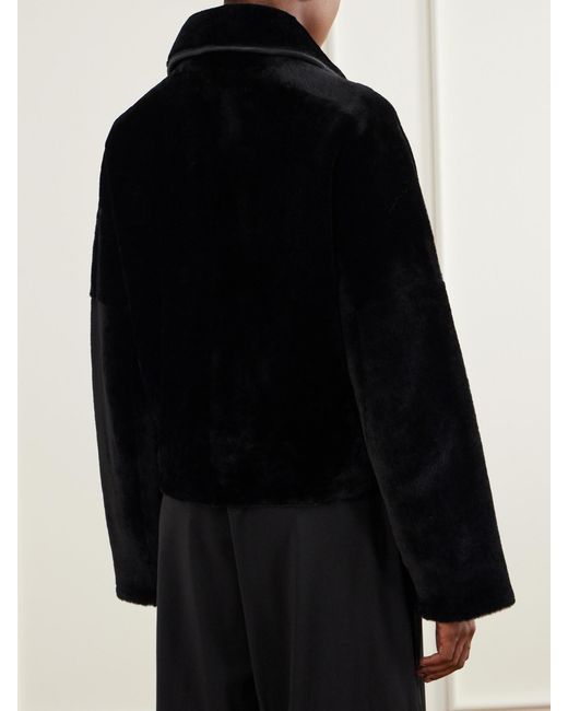 Joseph Black Kyro Reversible Shearling Jacket