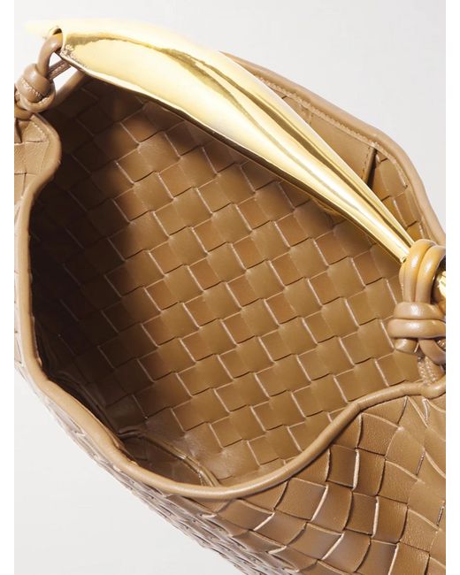 Bottega Veneta Natural Sardine Small Intrecciato Leather Tote