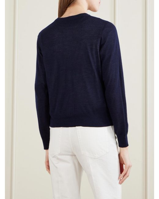 arch4 Blue Elio Cashmere Cardigan
