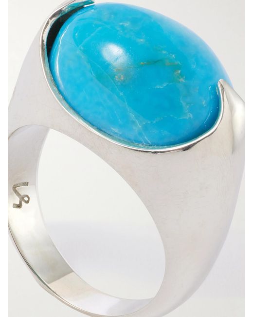 Loren Stewart Blue Orb Sterling And Ring