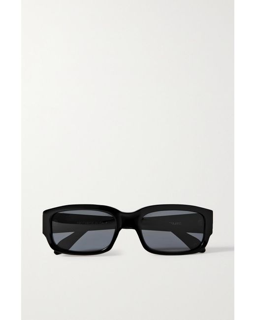 Totême  Black Acetate Square-frame Sunglasses