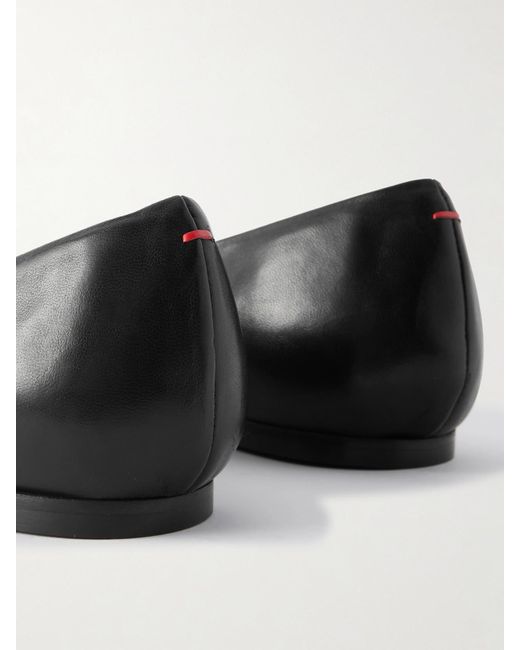 Aeyde White Cassy Ballerinas Mit Spitzer Kappe Aus Leder
