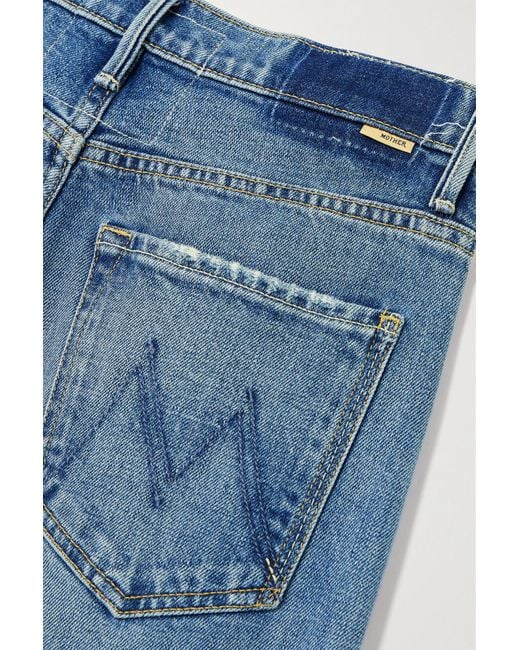 Mother + Net Sustain The Lasso Sneak High-rise Wide-leg Jeans In Blue ...