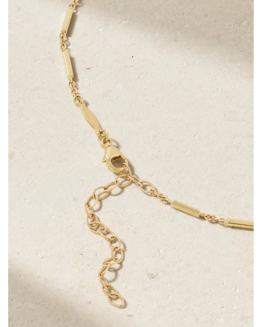 Jacquie Aiche Natural 14-Karat, Diamond And Tourmaline Necklace