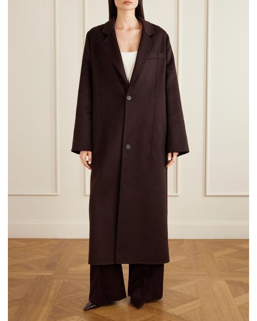 Victoria Beckham Red Wool-Blend Coat