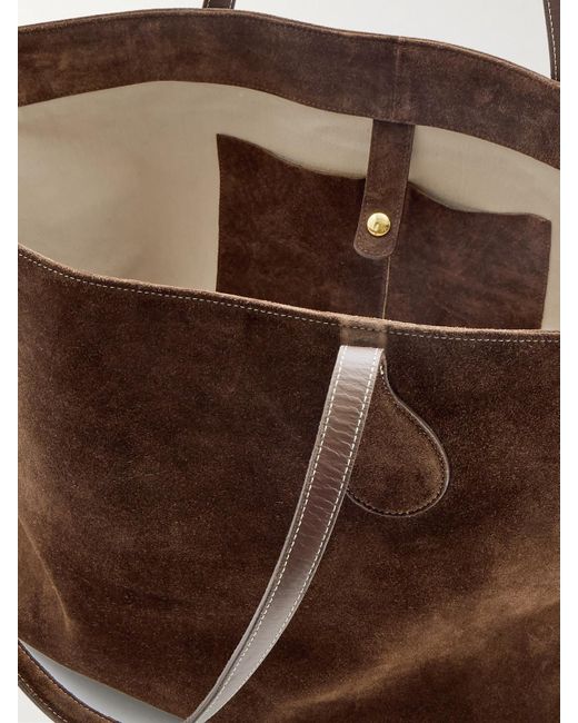 Liffner Brown Mega Sprout Suede Tote