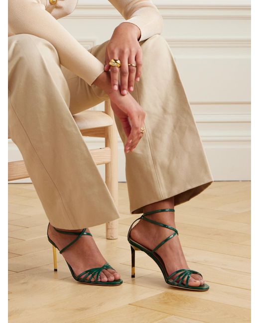 Tom Ford Metallic Ida Patent-Leather Sandals