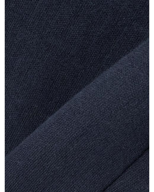 High Sport Blue Geo Louis Cotton-Blend Straight-Leg Pants
