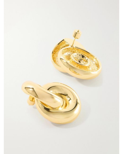 Joolz by Martha Calvo Metallic Amina 14-Karat-Plated Earrings