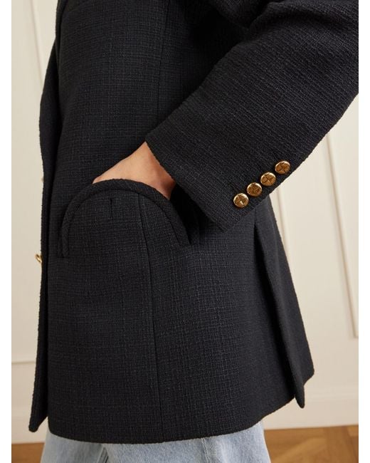 Blazé Milano Black Missy Everynight Cotton-Blend Tweed Blazer