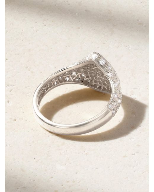 Yvonne Léon Natural Mini Poire 9-Karat Diamond Ring