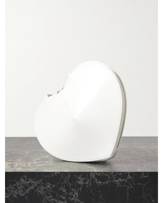 Alaïa White Le Coeur Leather Shoulder Bag