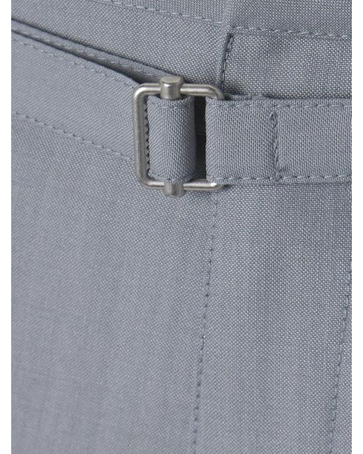 Lemaire Gray Hose Mit Geradem Bein Aus Webstoff Mit Gürtel