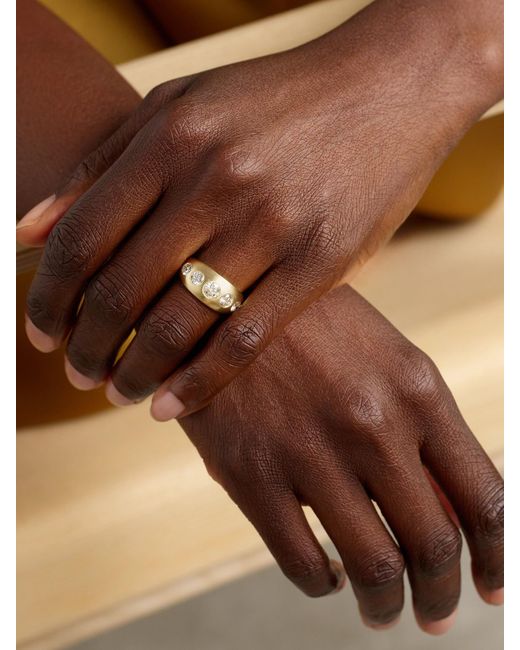 Jacquie Aiche Natural Dome 14-Karat Diamond Ring