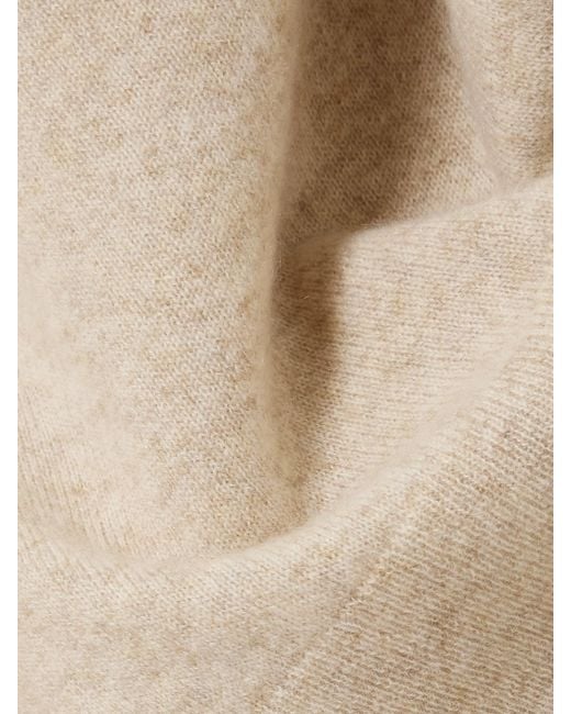 Joseph Natural Oxna Mélange Cashmere Turtleneck Sweater