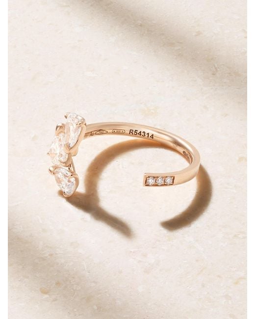 Repossi Natural Serti Sur Vide 18-Karat Diamond Ring
