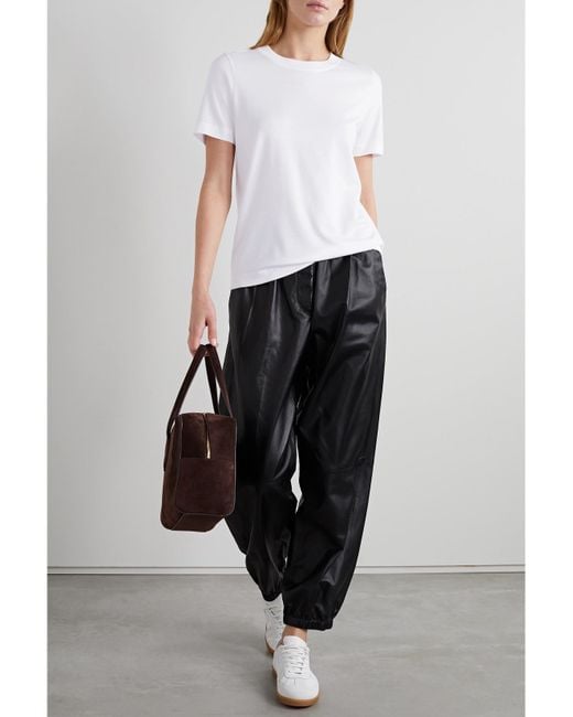 CDLP White Net Sustain Tencel Lyocell And Cotton-Blend T-Shirt