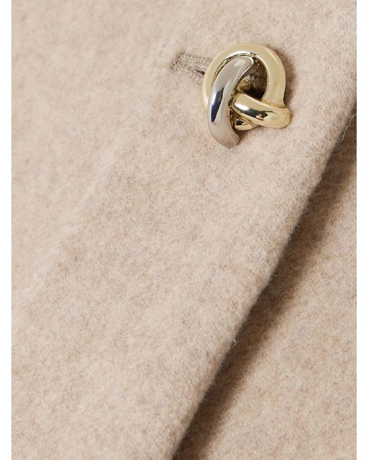 Veronica Beard Natural Philips Cropped Wool-Blend Jacket