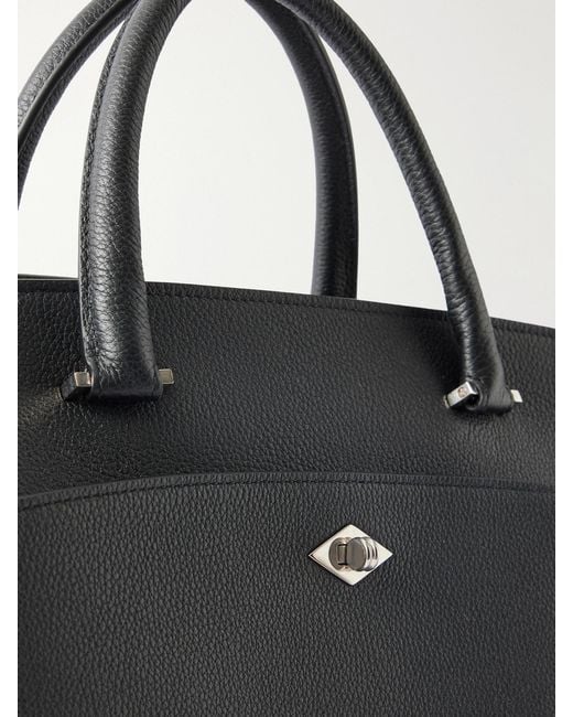 Metier Black Private Eye Textured-Leather Shoulder Bag