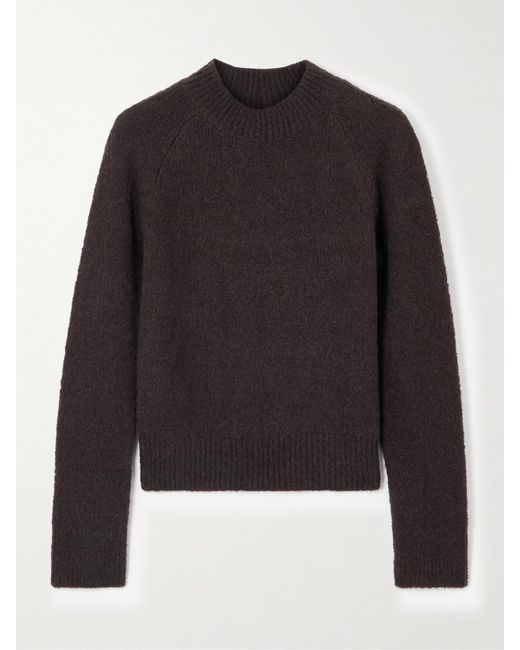 Dries Van Noten Black Alpaca-Blend Sweater