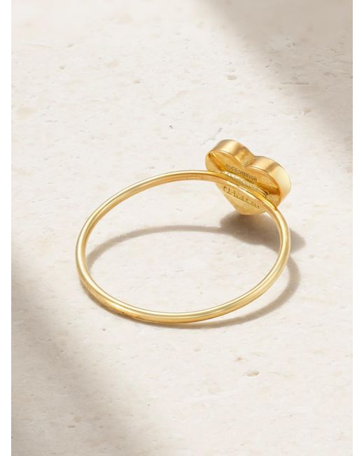 Jennifer Meyer Metallic Heart 18-Karat Ring