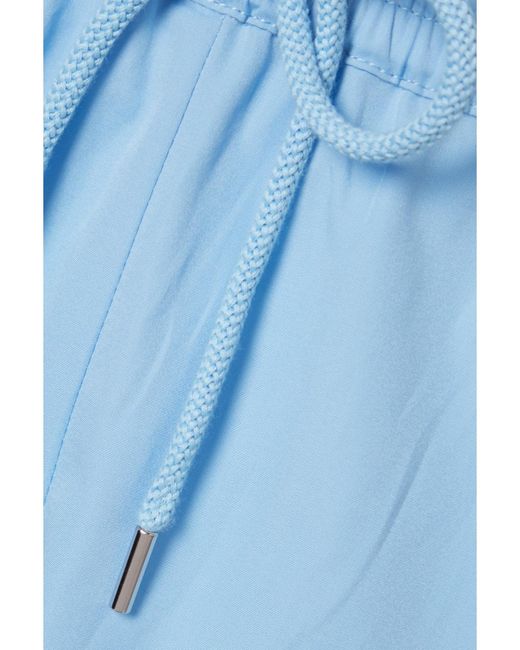 Stella McCartney Blue Net Sustain Kara Paneled Organic Cotton-Ripstop And Shell Track Pants