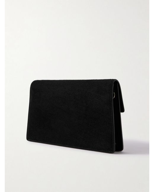 Metier Black Parallel 22 Small Suede Shoulder Bag