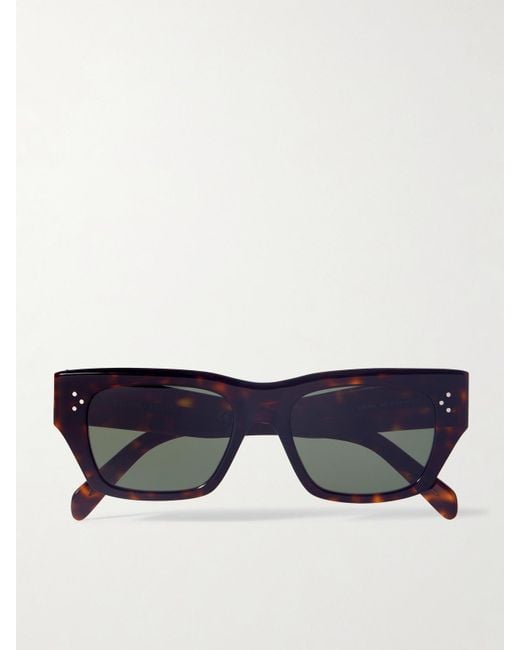 Céline Blue Square-Frame Acetate Sunglasses
