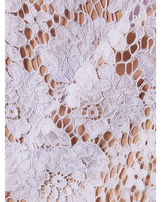 Mini-Robe En Dentelle Cordonnet À Ornements Self-Portrait en coloris Pink