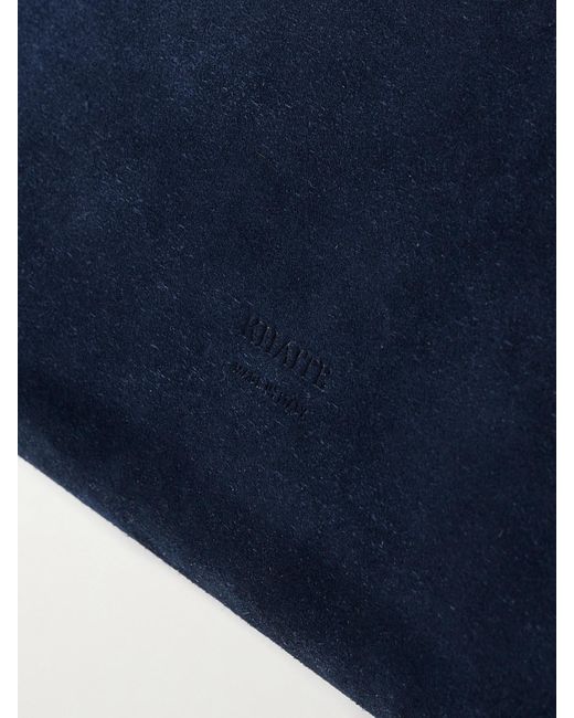 Khaite Blue Bobbi Suede Shoulder Bag