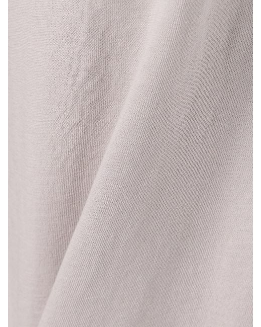 James Perse White Cotton-Terry Wide-Leg Track Pants