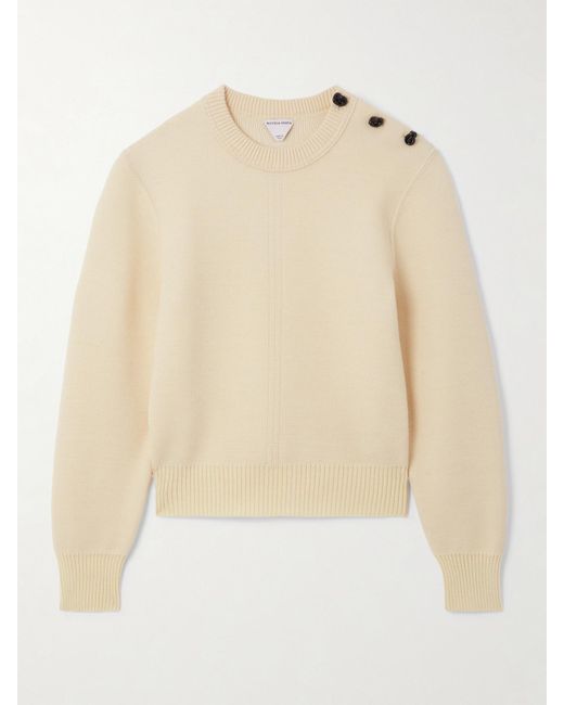 Bottega Veneta Natural Wool Sweater